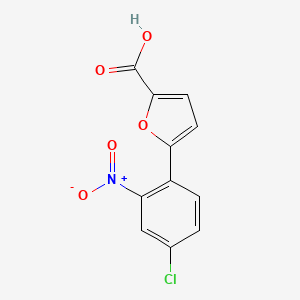 molecular formula C11H6ClNO5 B1595199 5-(4-氯-2-硝基苯基)呋喃-2-甲酸 CAS No. 95611-88-4