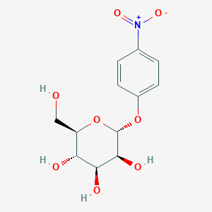 molecular formula C12H15NO8 B015952 4-硝基苯基 α-D-甘露糖苷 CAS No. 10357-27-4