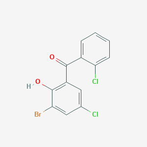 molecular formula C13H7BrCl2O2 B1595200 3-Bromo-2',5-dichloro-2-hydroxybenzophenone CAS No. 332104-57-1