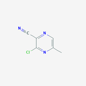 molecular formula C6H4ClN3 B1595211 3-氯-5-甲基吡嗪-2-碳腈 CAS No. 181284-14-0