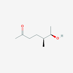 molecular formula C8H16O2 B159525 (5S,6R)-6-Hydroxy-5-methylheptan-2-one CAS No. 130650-58-7