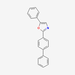 molecular formula C21H15NO B1595254 2-(联苯基-4-基)-5-苯基噁唑 CAS No. 852-37-9