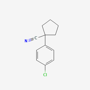 molecular formula C12H12ClN B1595255 1-(4-氯苯基)环戊烷甲腈 CAS No. 64399-26-4