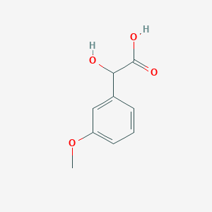 molecular formula C9H10O4 B1595256 2-羟基-2-(3-甲氧基苯基)乙酸 CAS No. 21150-12-9