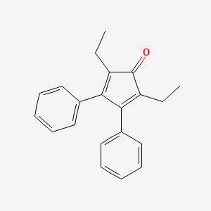 molecular formula C21H20O B1595265 2,5-二乙基-3,4-二苯基环戊二烯酮 CAS No. 51932-77-5