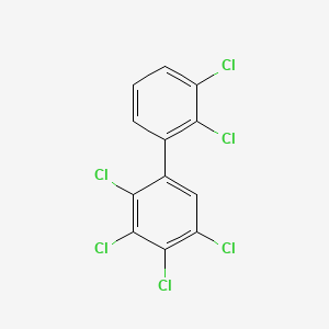molecular formula C12H4Cl6 B1595277 2,2',3,3',4,5-Hexachlorobiphenyl CAS No. 55215-18-4