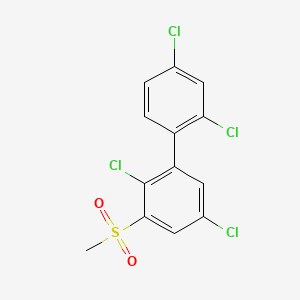 molecular formula C13H8Cl4O2S B1595279 1,1'-Biphenyl, 2,2',4',5-tetrachloro-3-(methylsulfonyl)- CAS No. 116807-52-4