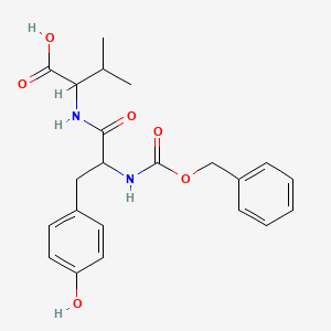 molecular formula C22H26N2O6 B1595291 N-[(Benzyloxy)carbonyl]tyrosylvaline CAS No. 38972-89-3