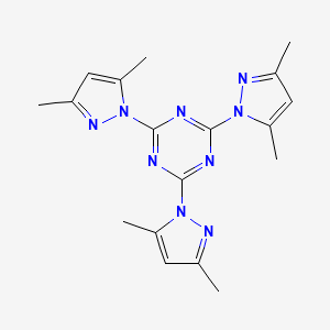 molecular formula C18H21N9 B1595324 2,4,6-三(3,5-二甲基吡唑-1-基)-1,3,5-三嗪 CAS No. 154403-27-7