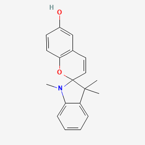 molecular formula C19H19NO2 B1595330 螺[2H-1-苯并吡喃-2,2'-[2H]吲哚]-6-醇,1',3'-二氢-1',3',3'-三甲基- CAS No. 23001-29-8