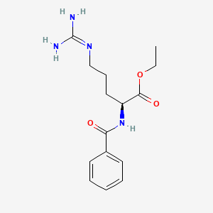 molecular formula C15H22N4O3 B1595342 Benzoyl-L-arginine ethyl ester CAS No. 971-21-1