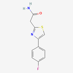 molecular formula C11H9FN2OS B1595344 2-[4-(4-Fluorophenyl)-1,3-thiazol-2-yl]acetamide CAS No. 342405-30-5