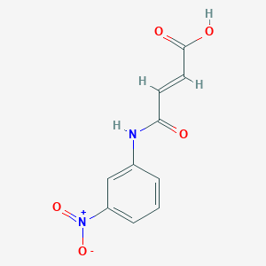 molecular formula C10H8N2O5 B1595345 4-[(3-硝基苯基)氨基]-4-氧代丁-2-烯酸 CAS No. 36847-90-2