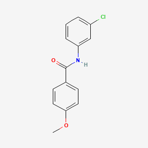 molecular formula C14H12ClNO2 B1595374 N-(3-chlorophenyl)-4-methoxybenzamide CAS No. 7465-93-2