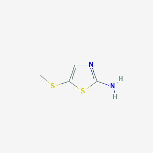 molecular formula C4H6N2S2 B1595378 5-(甲硫基)噻唑-2-胺 CAS No. 99171-11-6