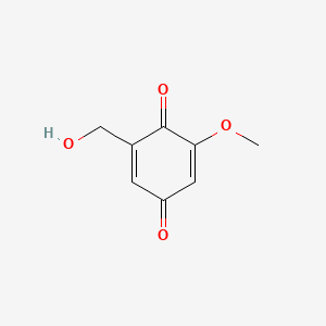 molecular formula C8H8O4 B1595387 2-羟甲基-6-甲氧基-1,4-苯醌 CAS No. 50827-57-1