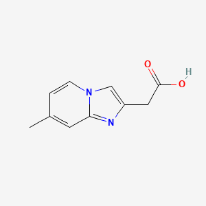 molecular formula C10H10N2O2 B1595388 2-(7-甲基咪唑并[1,2-a]吡啶-2-基)乙酸 CAS No. 59128-09-5