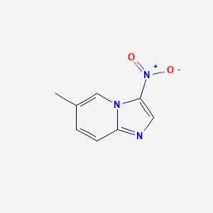 molecular formula C8H7N3O2 B1595390 6-甲基-3-硝基咪唑并[1,2-a]吡啶 CAS No. 67625-28-9