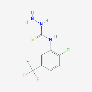 molecular formula C8H7ClF3N3S B1595395 N-(2-氯-5-(三氟甲基)苯基)肼硫代甲酰胺 CAS No. 206559-51-5