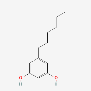 molecular formula C12H18O2 B1595403 1,3-苯二酚，5-己基- CAS No. 5465-20-3