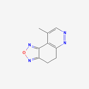 molecular formula C9H8N4O B1595418 9-甲基-4,5-二氢[1,2,5]恶二唑并[3,4-f]苯并喹啉 CAS No. 302604-98-4