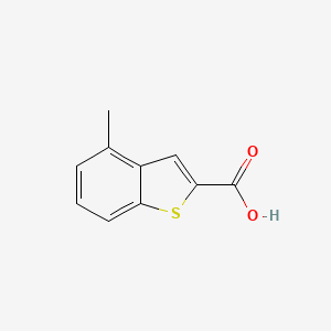 molecular formula C10H8O2S B1595419 4-甲基苯并[b]噻吩-2-甲酸 CAS No. 1735-13-3