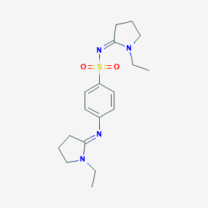 N-(1-Ethylpyrrolidin-2-ylidene)-4-((1-ethylpyrrolidin-2-ylidene)amino)benzenesulfonamide