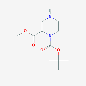 molecular formula C11H20N2O4 B159543 1-叔丁基 2-甲基哌嗪-1,2-二羧酸酯 CAS No. 129799-15-1