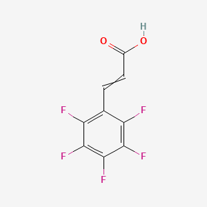 molecular formula C9H3F5O2 B1595435 3-(Perfluorophenyl)acrylic acid CAS No. 34234-46-3