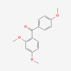 molecular formula C16H16O4 B1595447 (2,4-二甲氧基苯基)(4-甲氧基苯基)甲酮 CAS No. 4038-15-7