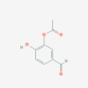 B1595451 5-Formyl-2-hydroxyphenyl acetate CAS No. 65298-99-9
