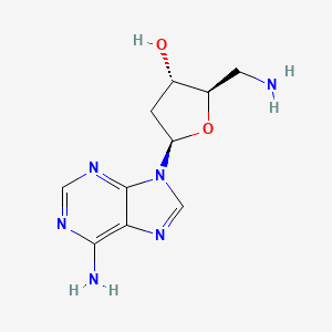 B1595454 Adenosine, 5'-amino-2',5'-dideoxy- CAS No. 14585-60-5
