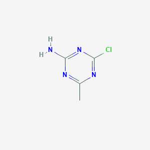 molecular formula C4H5ClN4 B1595468 4-Chloro-6-methyl-1,3,5-triazin-2-amine CAS No. 21320-62-7