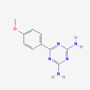 molecular formula C10H11N5O B1595470 6-(4-甲氧基苯基)-1,3,5-三嗪-2,4-二胺 CAS No. 30354-91-7