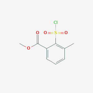 B159549 Methyl 2-(chlorosulfonyl)-3-methylbenzoate CAS No. 126535-26-0