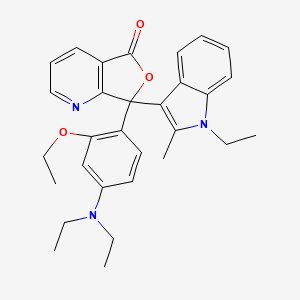 molecular formula C30H33N3O3 B1595490 7-(4-(二乙氨基)-2-乙氧基苯基)-7-(1-乙基-2-甲基-1H-吲哚-3-基)呋喃[3,4-b]吡啶-5(7H)-酮 CAS No. 69898-40-4