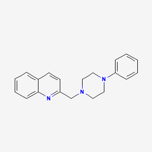 molecular formula C20H21N3 B1595492 2-[(4-Phenylpiperazin-1-yl)methyl]quinoline CAS No. 39819-27-7