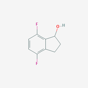 molecular formula C9H8F2O B159550 4,7-二氟-2,3-二氢-1H-茚-1-醇 CAS No. 130408-17-2