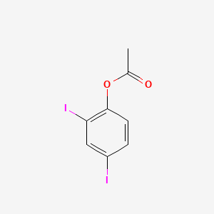 molecular formula C8H6I2O2 B1595556 Phenol, 2,4-diiodo-, acetate CAS No. 36914-80-4