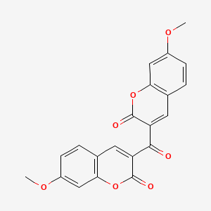 molecular formula C21H14O7 B1595567 3,3'-羰基双(7-甲氧基-2H-香豆素-2-酮) CAS No. 64267-17-0