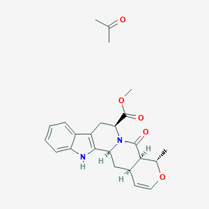 B159559 5-Carboxytetrahydroalstonine CAS No. 133541-29-4