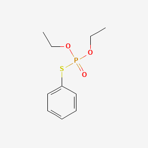 molecular formula C10H15O3PS B1595602 O,O-Diethyl S-phenyl phosphorothioate CAS No. 1889-58-3