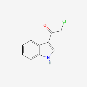molecular formula C11H10ClNO B1595627 2-氯-1-(2-甲基-1H-吲哚-3-基)乙酮 CAS No. 38693-08-2