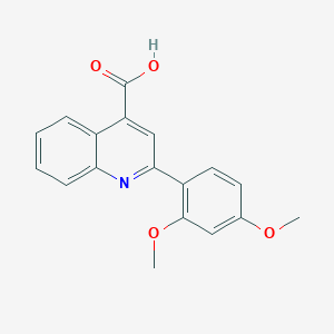 B1595634 2-(2,4-Dimethoxyphenyl)quinoline-4-carboxylic acid CAS No. 313704-08-4