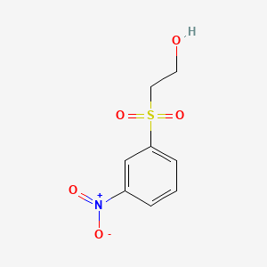 molecular formula C8H9NO5S B1595648 乙醇，2-[(3-硝基苯基)磺酰基]- CAS No. 41687-30-3