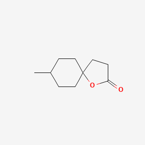 molecular formula C10H16O2 B1595653 8-甲基-1-氧杂螺[4.5]癸环-2-酮 CAS No. 94201-19-1