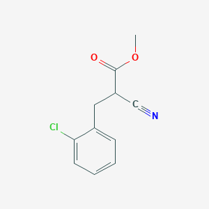 molecular formula C11H10ClNO2 B1595657 3-(2-氯苯基)-2-氰基丙酸甲酯 CAS No. 7346-46-5