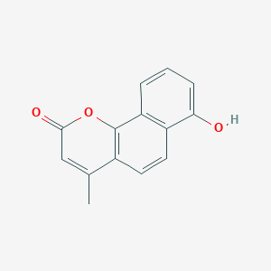 molecular formula C14H10O3 B1595658 7-羟基-4-甲基-2h-苯并[h]色满-2-酮 CAS No. 21353-16-2