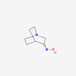 molecular formula C7H12N2O B1595668 3-奎宁甲酮肟 CAS No. 35423-17-7