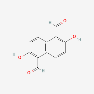 molecular formula C12H8O4 B1595670 2,6-Dihydroxynaphthalene-1,5-dicarbaldehyde CAS No. 7235-47-4